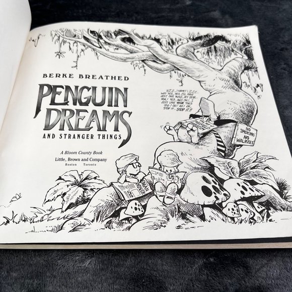 Penguin Dreams and Stranger Things Bloom County Book Berke Breathed 1985 - Picture 6 of 10